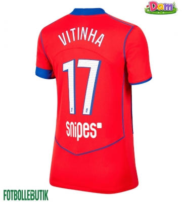 Paris Saint-Germain Vitinha #17 Tredje Tröja Kvinnor 2025-26 Kortärmad